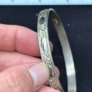 Intricate Silver Floral Bracelet